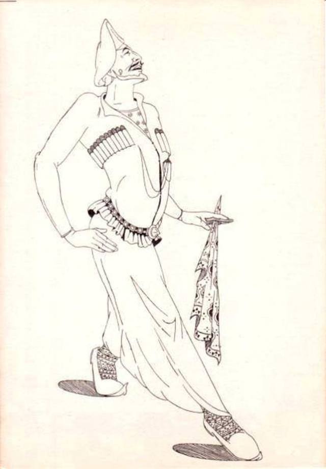 Old Tbilisi card drawn by M. Hubashvili