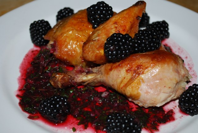 Rachuli Chicken with Blackberry Sauce - Copy