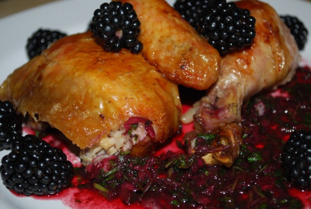 Rachuli Chicken with Blackberry Sauce ready for Serving - Copy