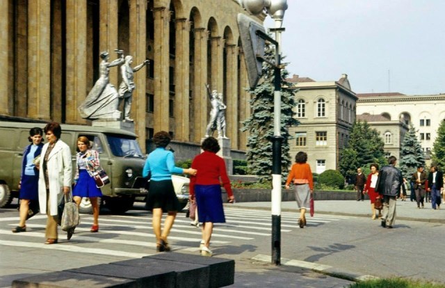 The Parliament building in Tbilisi. Photo taken in 1977 by Erhard K