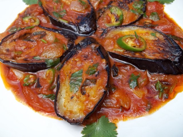 Eggplant with Herbs and Tomatoes