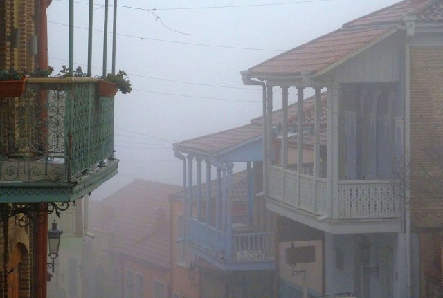 A misty Signagi. Photo by Roberto Strauss via Flickr.