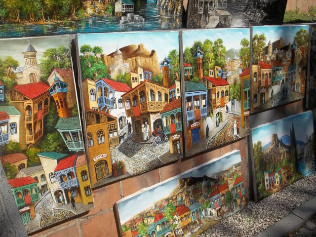 The Dry Bridge Art Market in Tbilisi