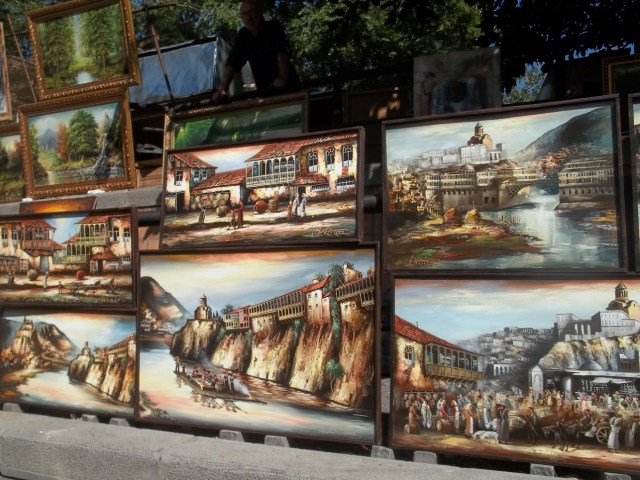 The Dry Bridge Art Market in Tbilisi