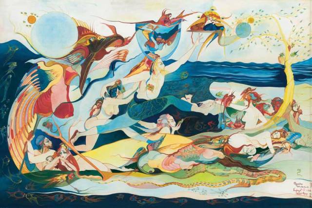 Watercolor by Rusudan Petviashvili