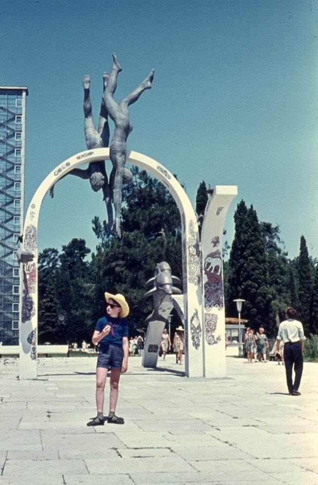 A young holidaymaker in Batumi in 1974