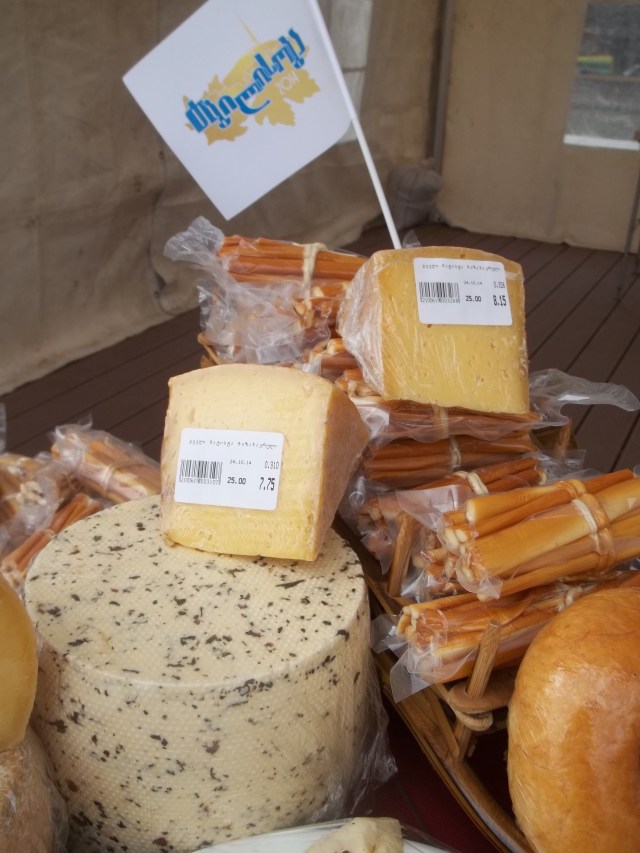 Georgian cheese at Tbilisoba