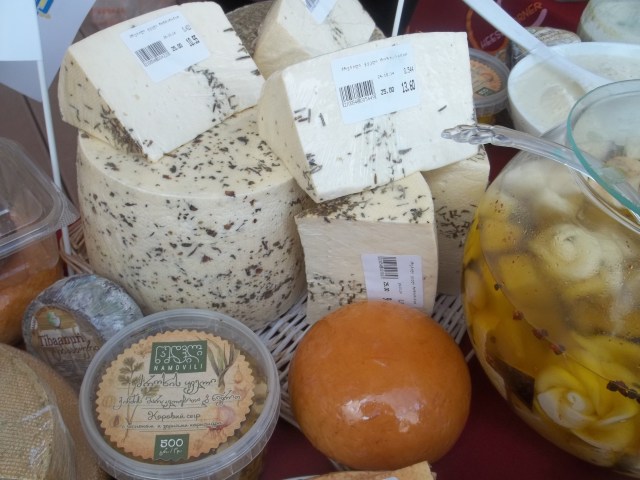 Georgian cheese at Tbilisoba.