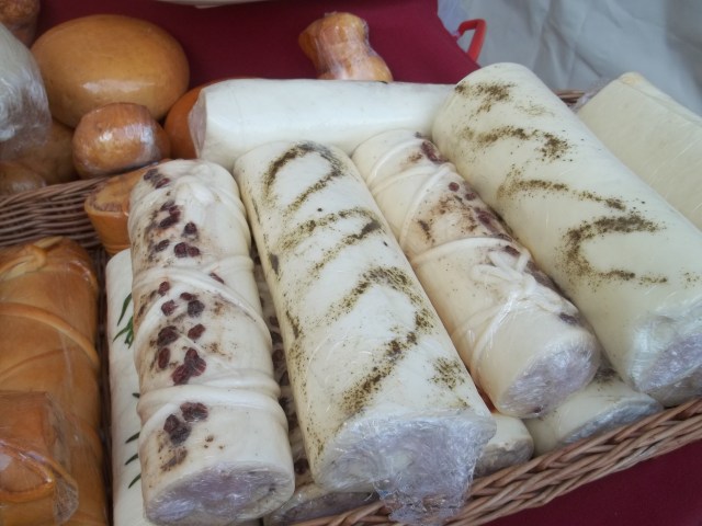 Georgian soft cheese at Tbilisoba.