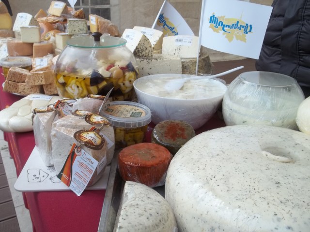 Georgian cheese at Tbilisoba.