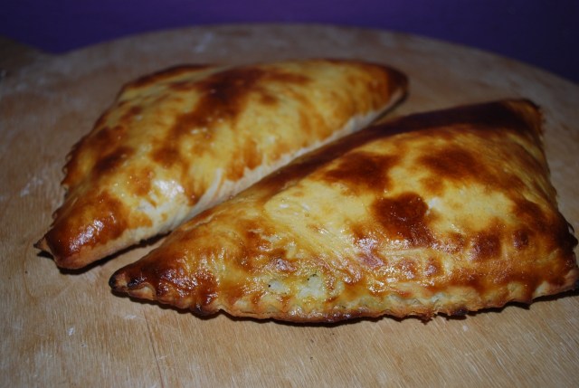 Pastry with tarragon and egg ready for serving - Copy
