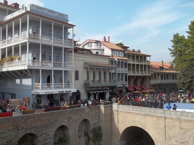 The Old Town district of Tbilisi during Tbilisoba 2014