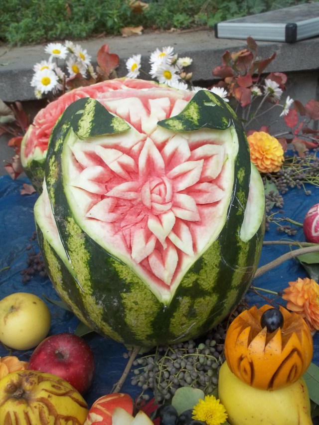 Melon display at Tbilisoba 2014