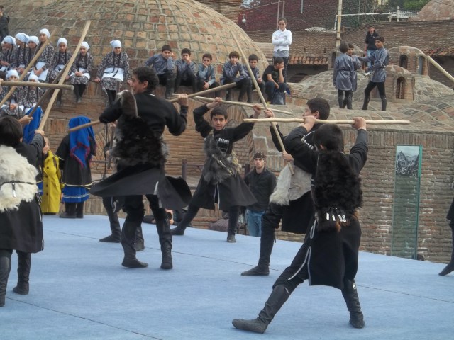 Traditional dance performance at Tbilisoba 2014