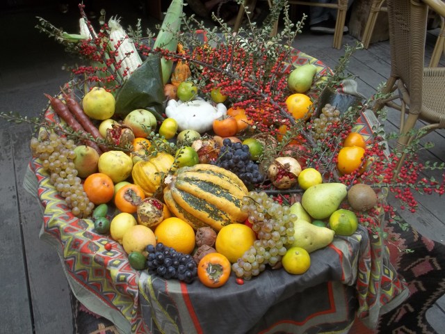 Autumn fruits and vegetables at Tbilisoba 2014