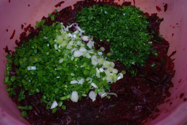 Adding Green Onion and Parsley - Copy