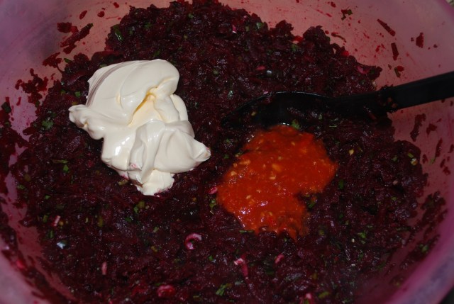 Adding Mayonnaise and Tomato Sauce - Copy