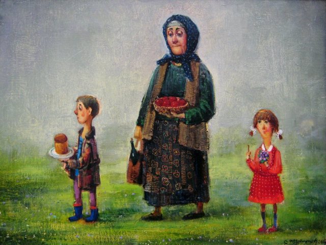 An Easter painting by Georgian artist Lado Tevdoradze