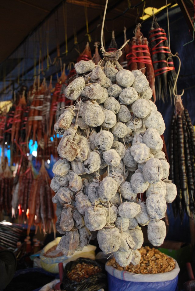 Dried persimmon fruit.