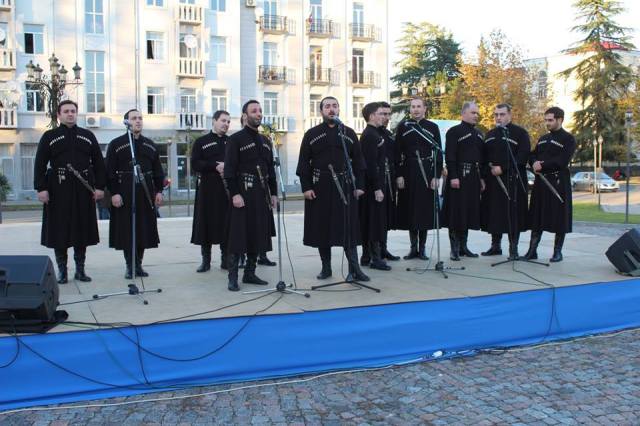 Gurian polyphonic singing at the Ozurgetoba - Alegroba 2014 celebration. Photo courtesy of მე მიყვარს ოზურგეთი