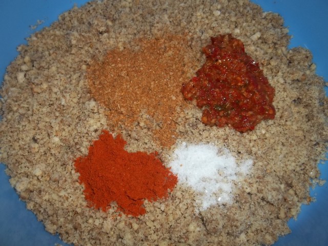 Adding Ajika and Spices