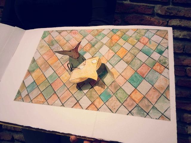 Illustration from "Franzy's Soup Kitchen" by artist Ana Chubinidze