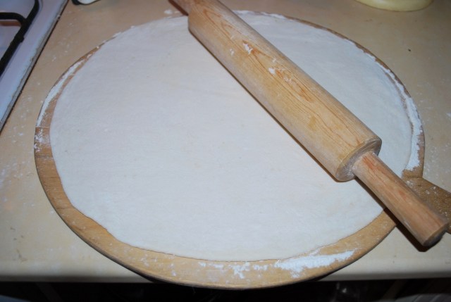 Rolling out the dough