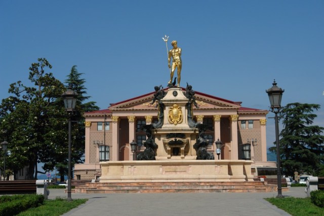 The Neptune Fountain in front of Batumi Drama Theater