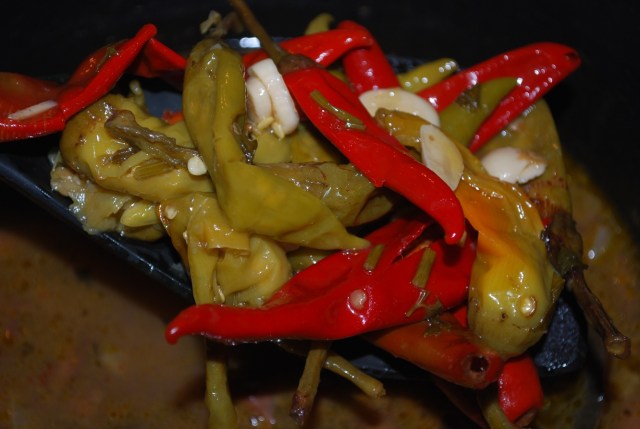 Adding Marinated Peppers