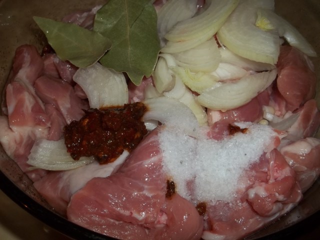 Ingredients for Barbecued Pork and Pomegranate