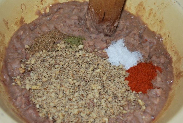 Adding nuts, spices, salt and herbs - Copy
