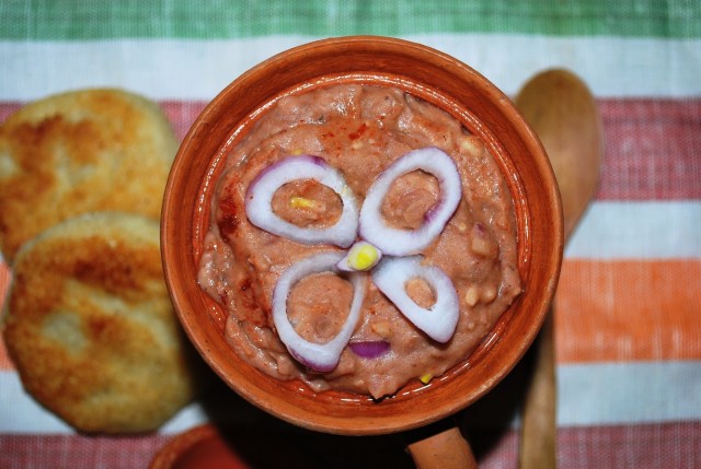 Mashed Lobio with Ajika and Walnuts - Copy