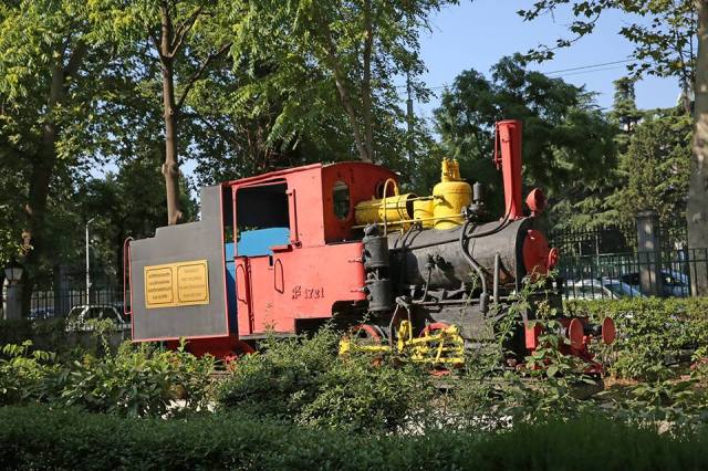 A steam locomtive from the world's first Childrens Railway at Mushtaidi Park