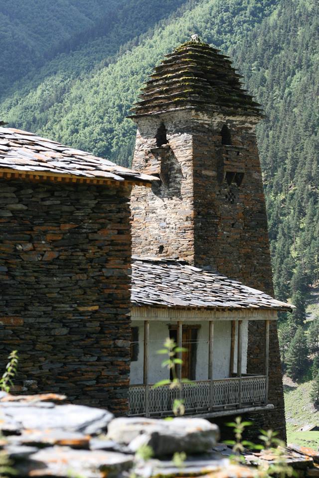 A medieval fortified tower in Dartlo village