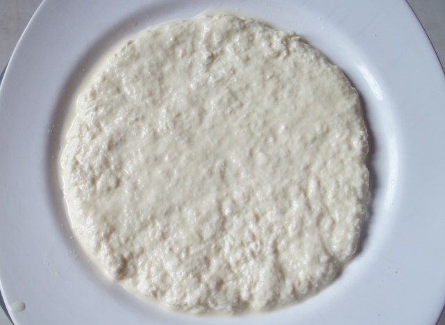 Add the softened cheese to a plate - Copy