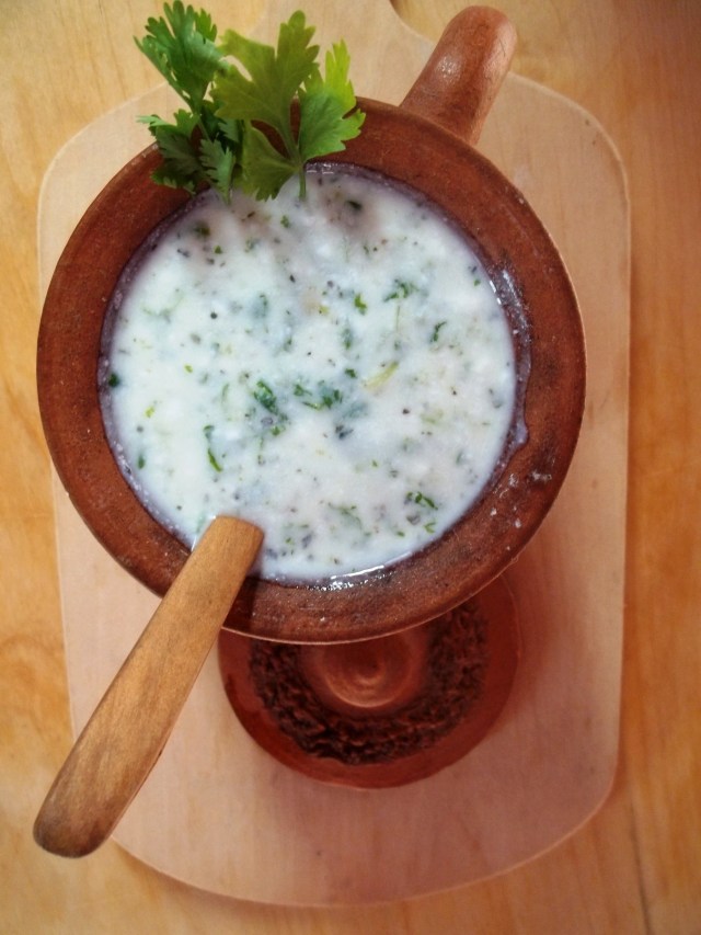 Cold Matsoni Soup ready to serve