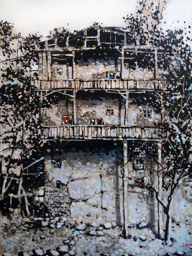 House by Georgian artist Guram Khetsuriani