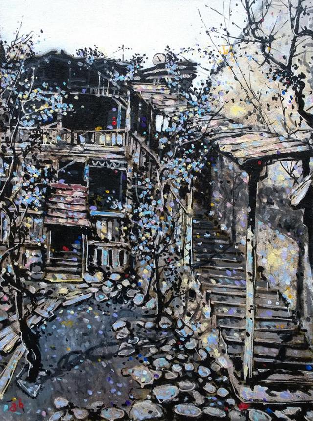 House by Georgian artist Guram Khetsuriani