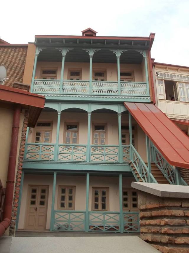 Balconies in Tbilisi's Old Town District. Photo by Georgia About