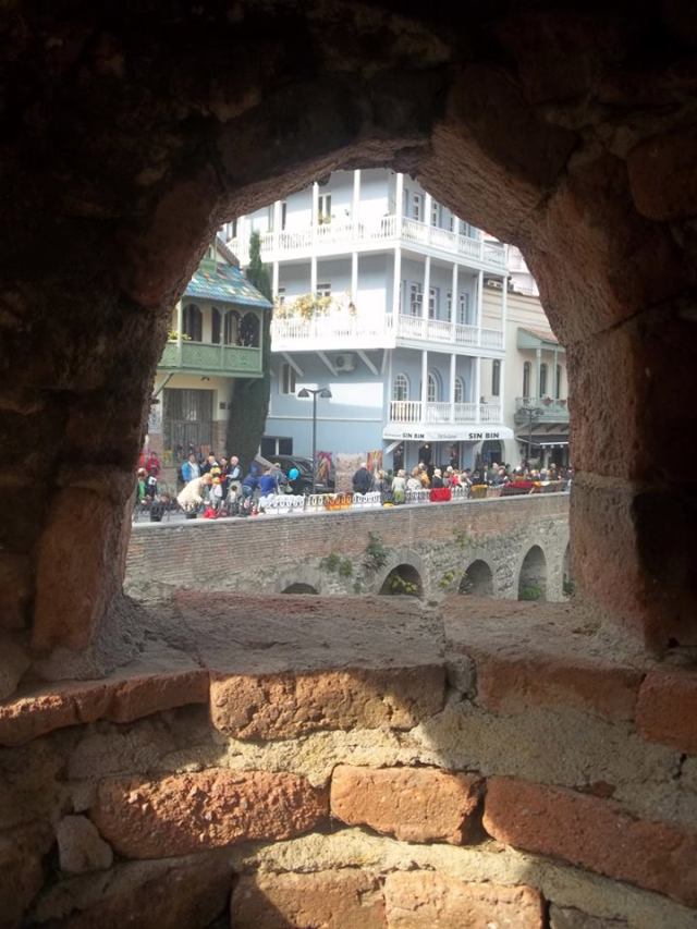 View from inside a dome of a bath house in Tbilisi's Old Town District. Photo by Georgia About