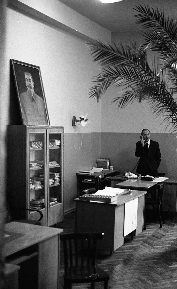 An official at work in Tbilisi in 1976
