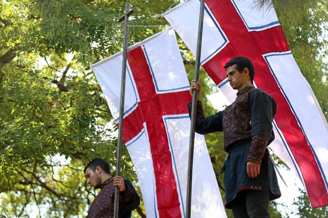 The day of 300 heroes - "krtsanisoba" is celebrated annually in Tbilisi on September 24. 