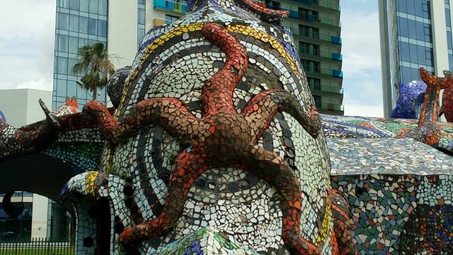 Mosaic decoration at the Café Fantasy in Batumi