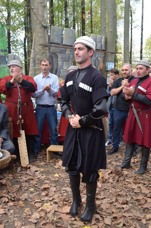 A performer at the Song about Samegrelo Festival