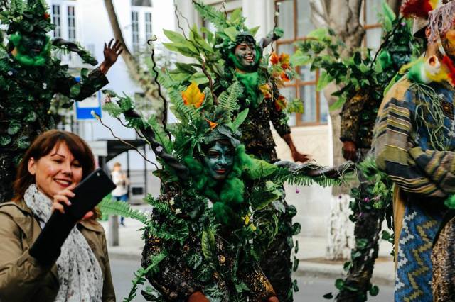 The nature themed procession at Tbilisoba 2015