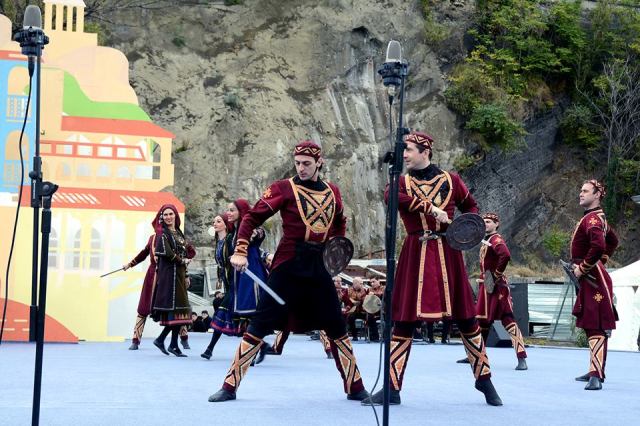 Traditional dance display at Tbilisoba 2015