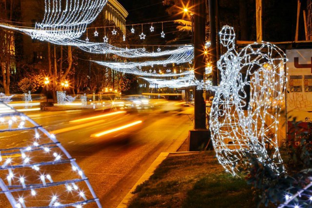 Christmas illuminations in Tbilisi