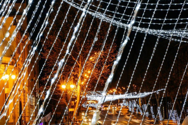 Christmas illuminations in Tbilisi