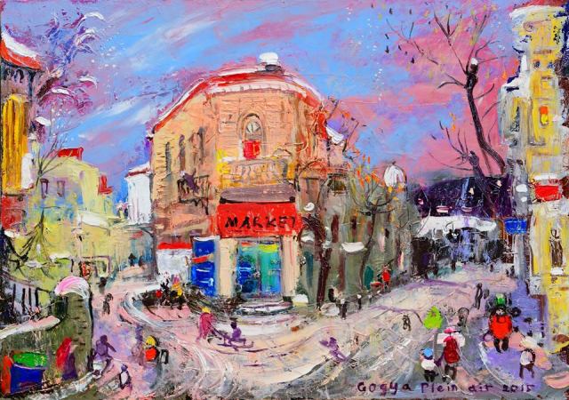 "31 December" - oil on canvas by Giorgi (Gogya) Kukhalashvili 